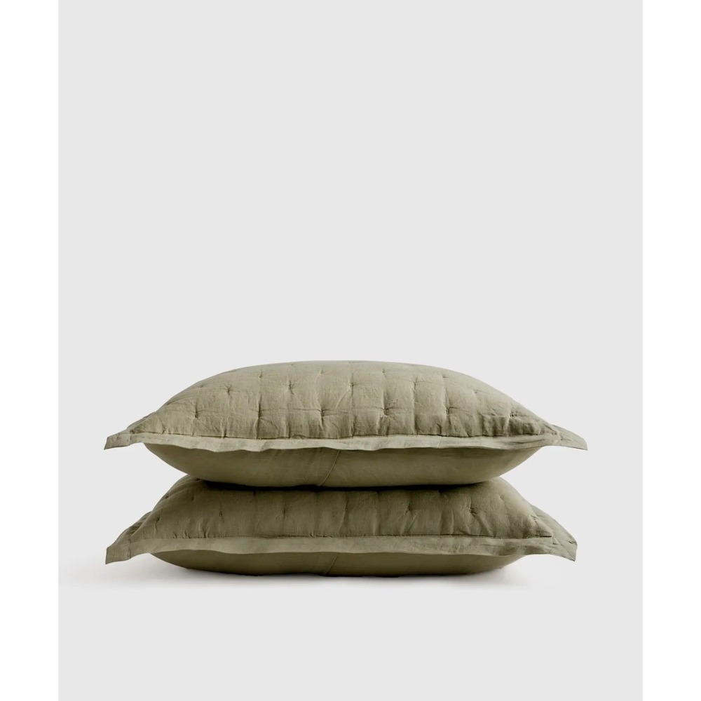 European Linen Dream Sham Set — Willowleaf